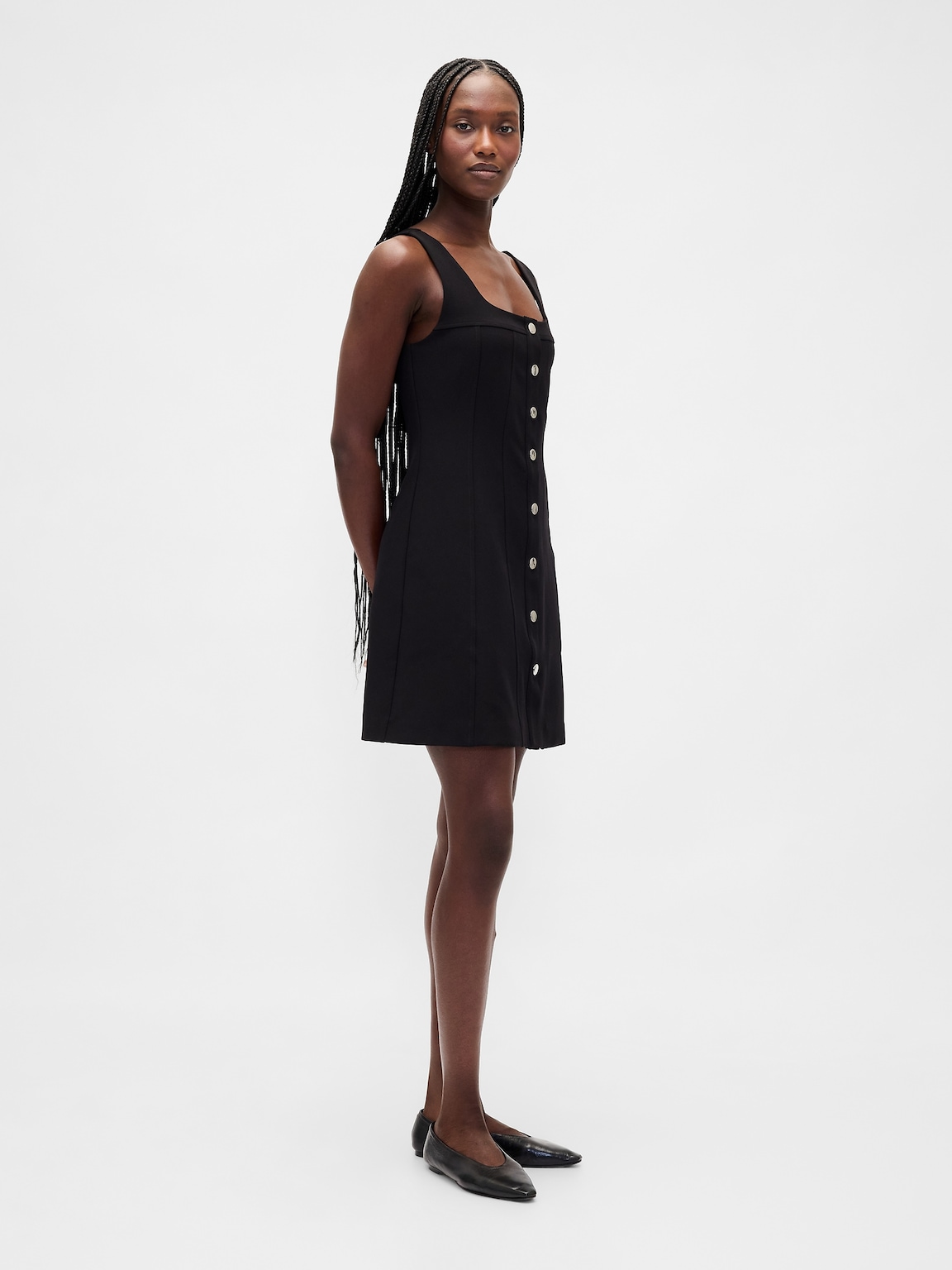 BiStretch Seamed Mini Dress