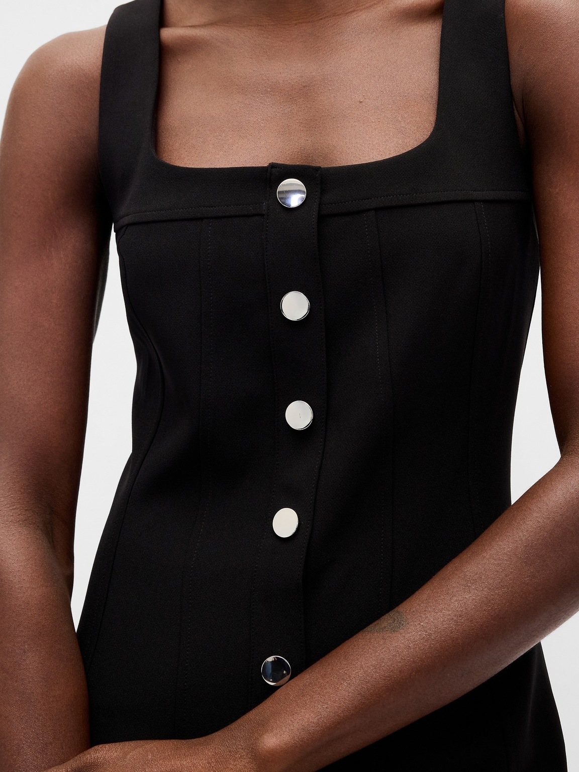 BiStretch Seamed Mini Dress