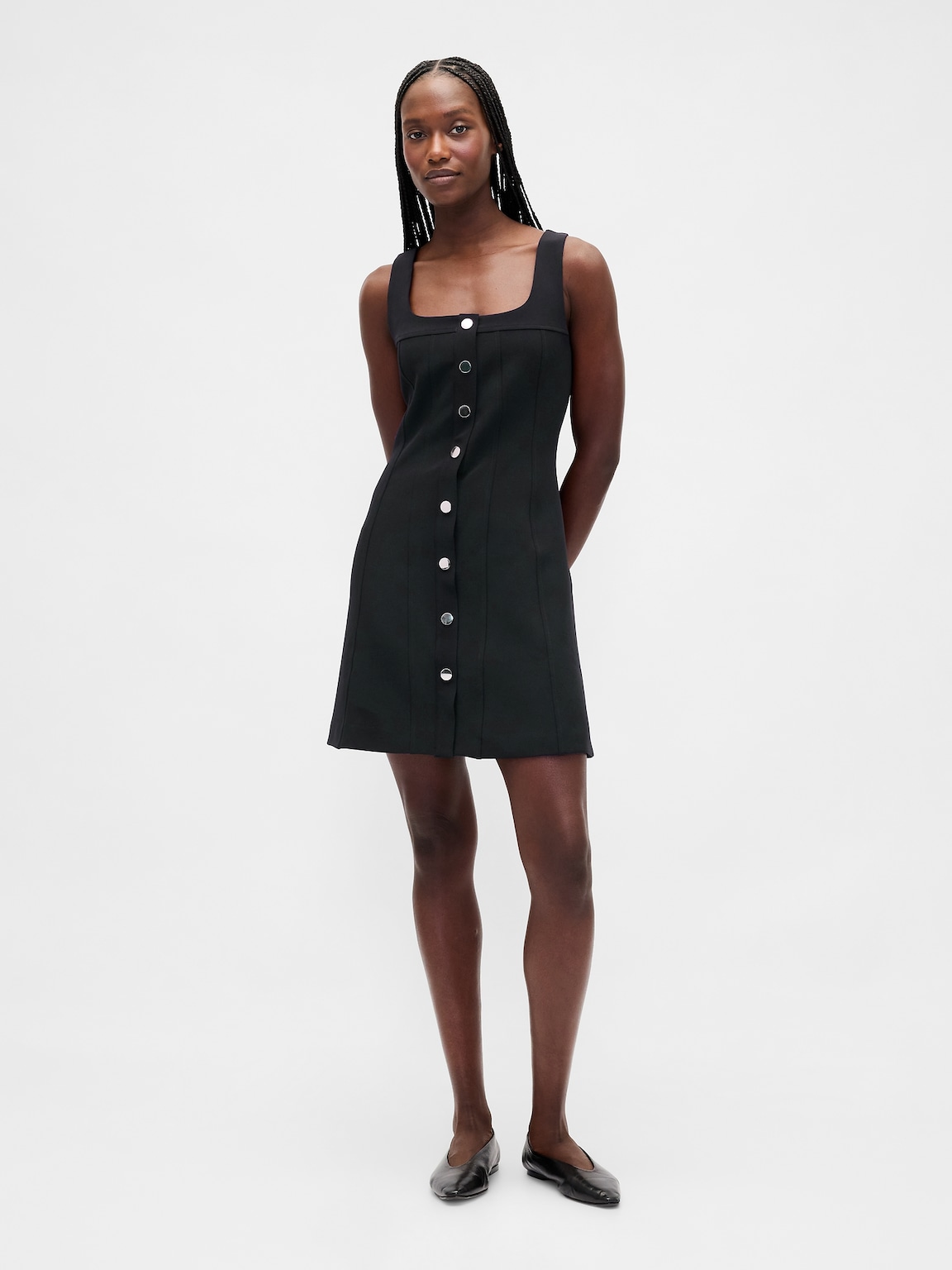 BiStretch Seamed Mini Dress