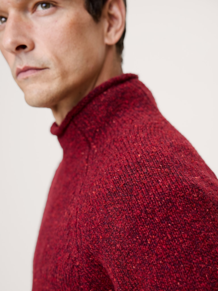 Donegal Roll-Neck Sweater