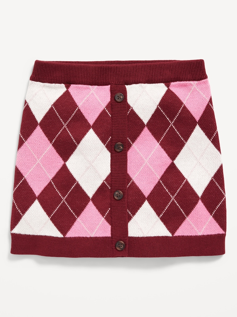 Sweater-Knit A-Line Skirt for Girls