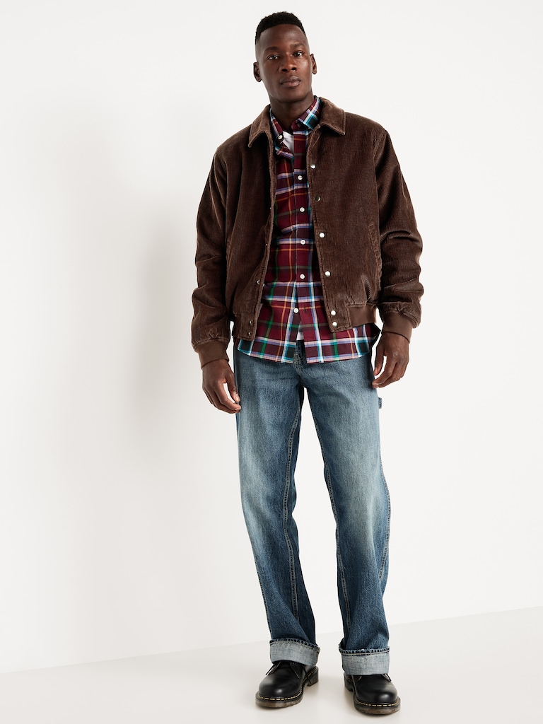 Classic Fit Everyday Plaid Poplin Shirt