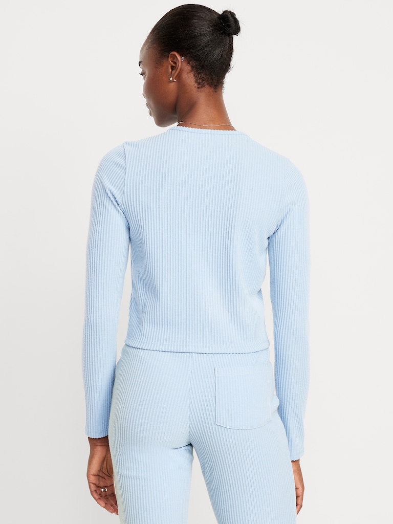 Ribbed Cardigan Sweater