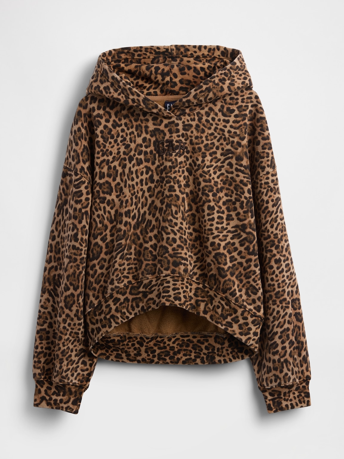 VintageSoft Crop Logo Hoodie