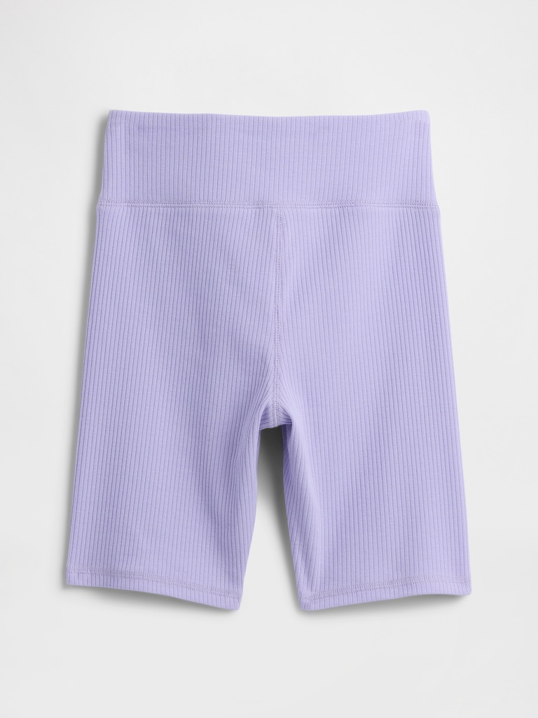 Kids Ribbed Bike Shorts