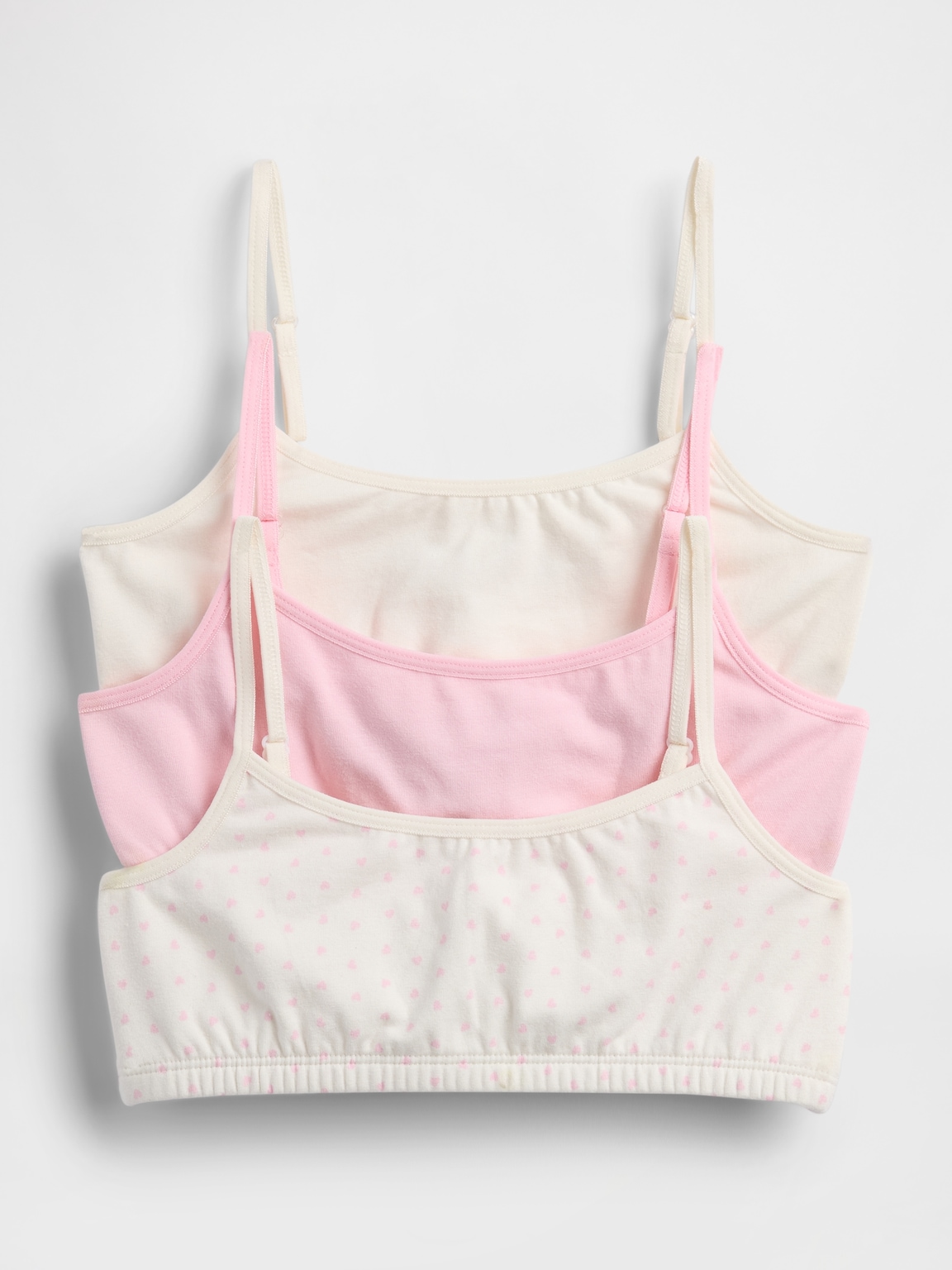 Kids Organic Stretch Cotton Basic Bra (3-Pack)