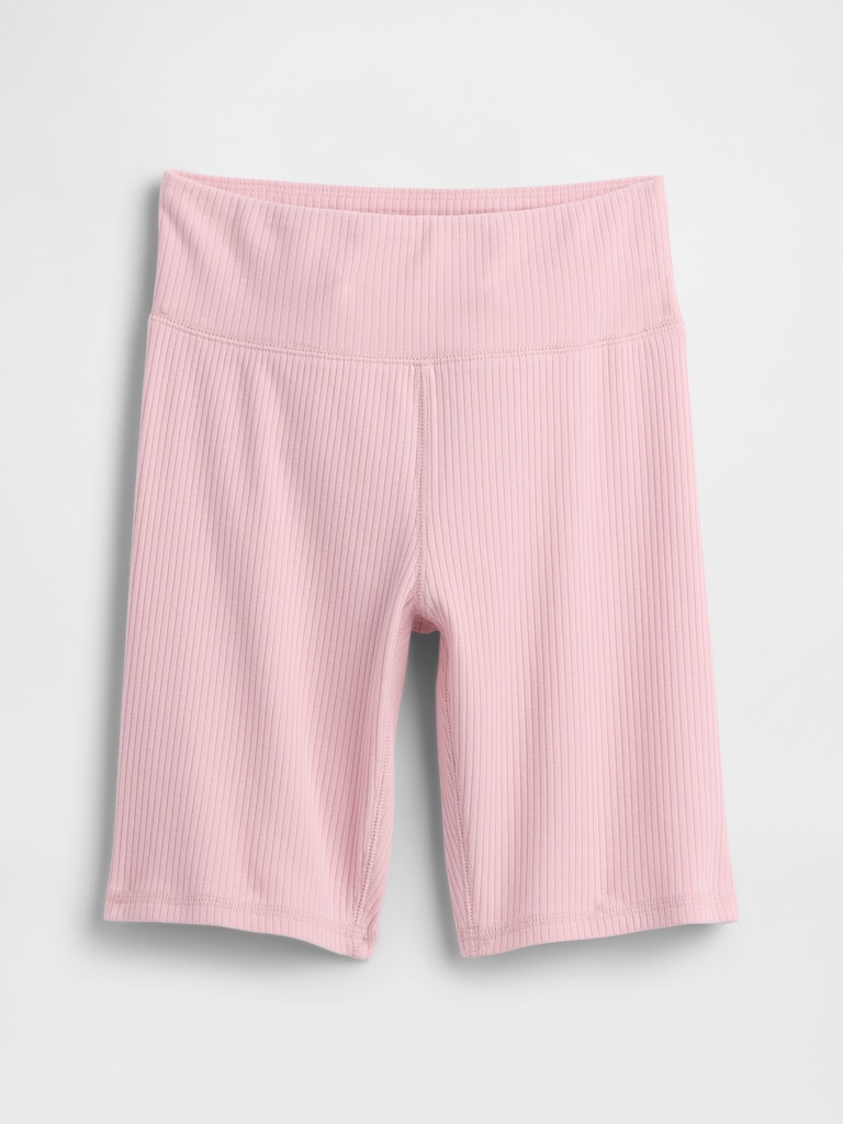 Kids Ribbed Bike Shorts