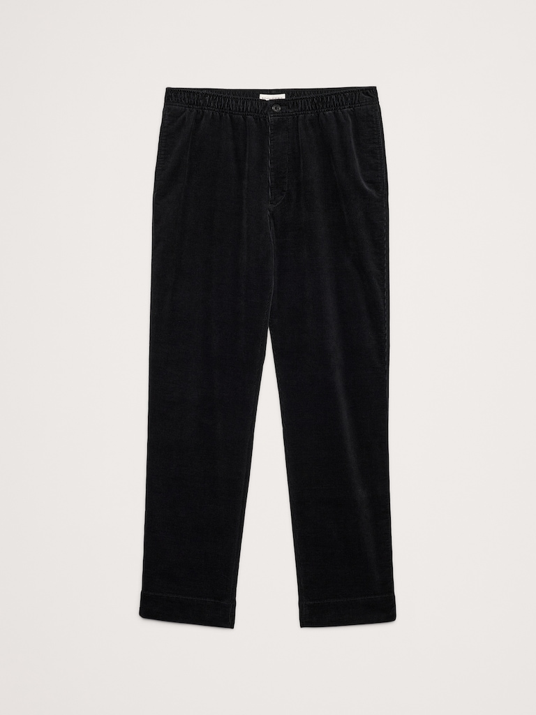 Straight Stretch-Corduroy Pull-On Pant