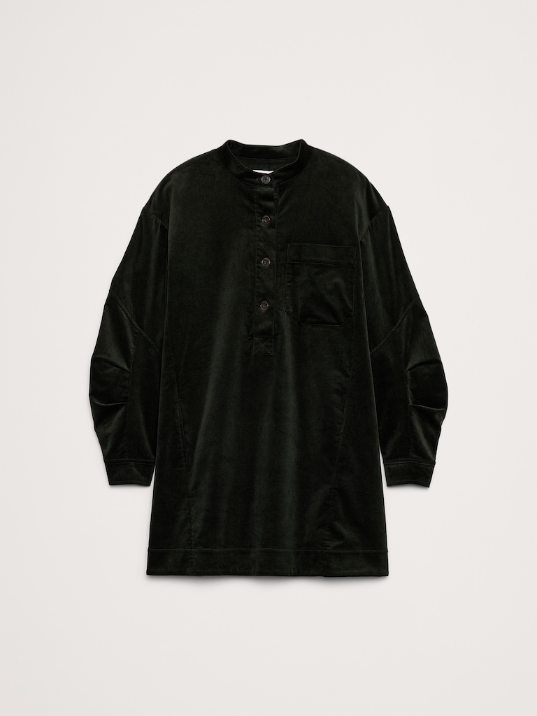 Corduroy Popover Shift Dress