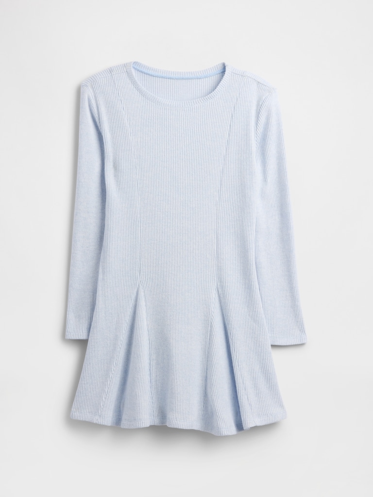 Kids Ribbed Sweater Dress