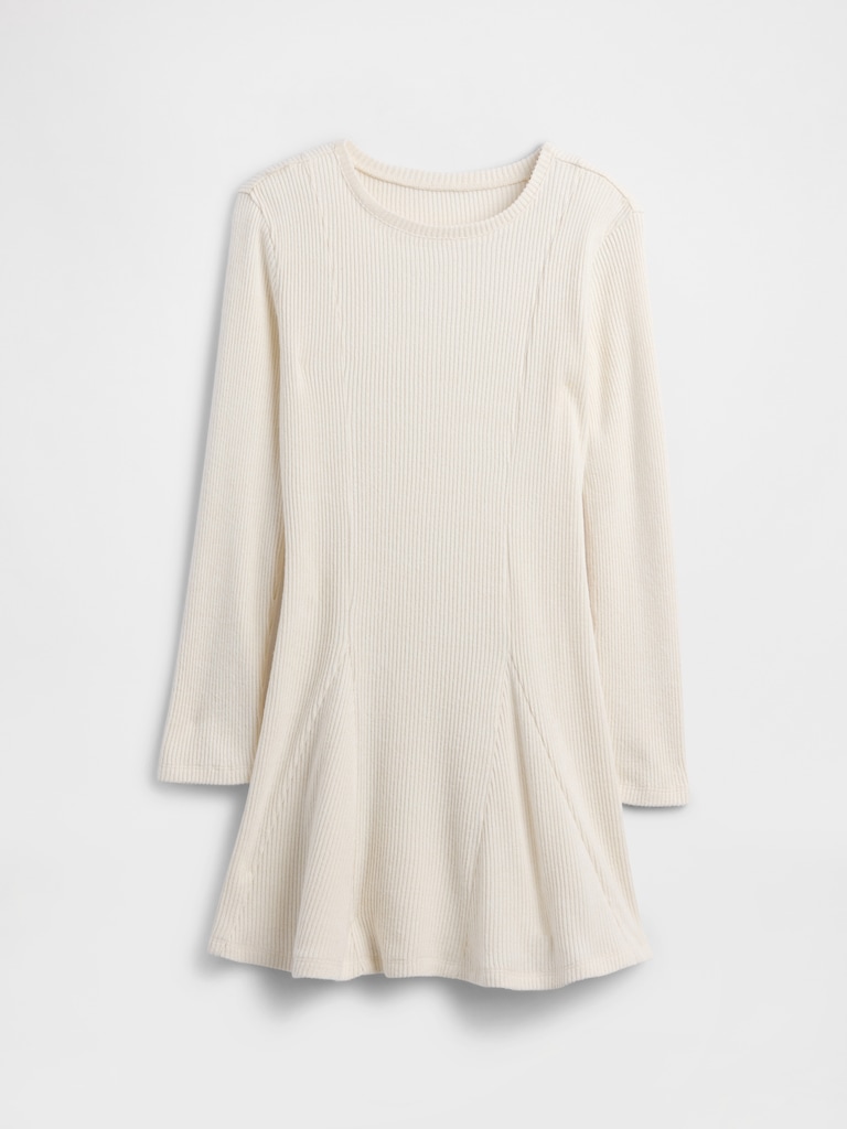 Kids Ribbed Sweater Dress