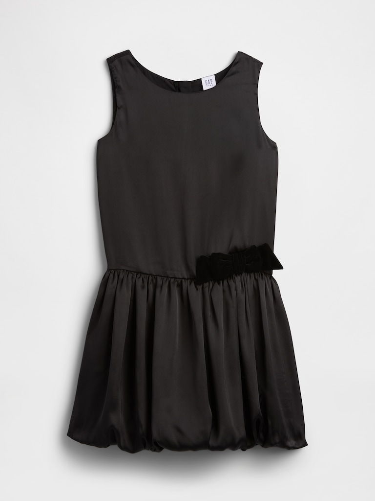 Kids Satin Bubble Dress