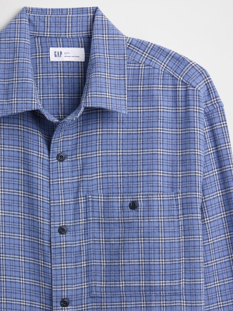 Flannel Shirt in Boxy Fit