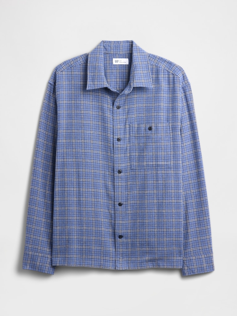 Flannel Shirt in Boxy Fit