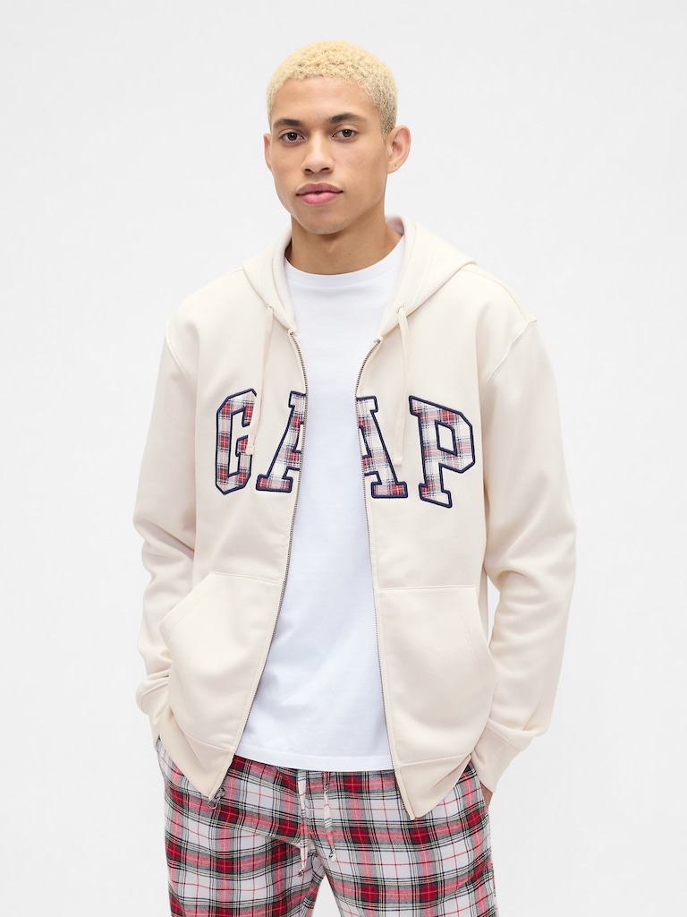 Relaxed Gap Logo Zip Hoodie