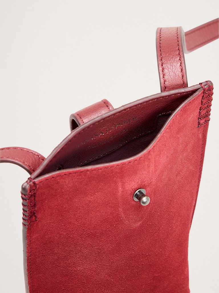 Italian Leather Crossbody Pouch