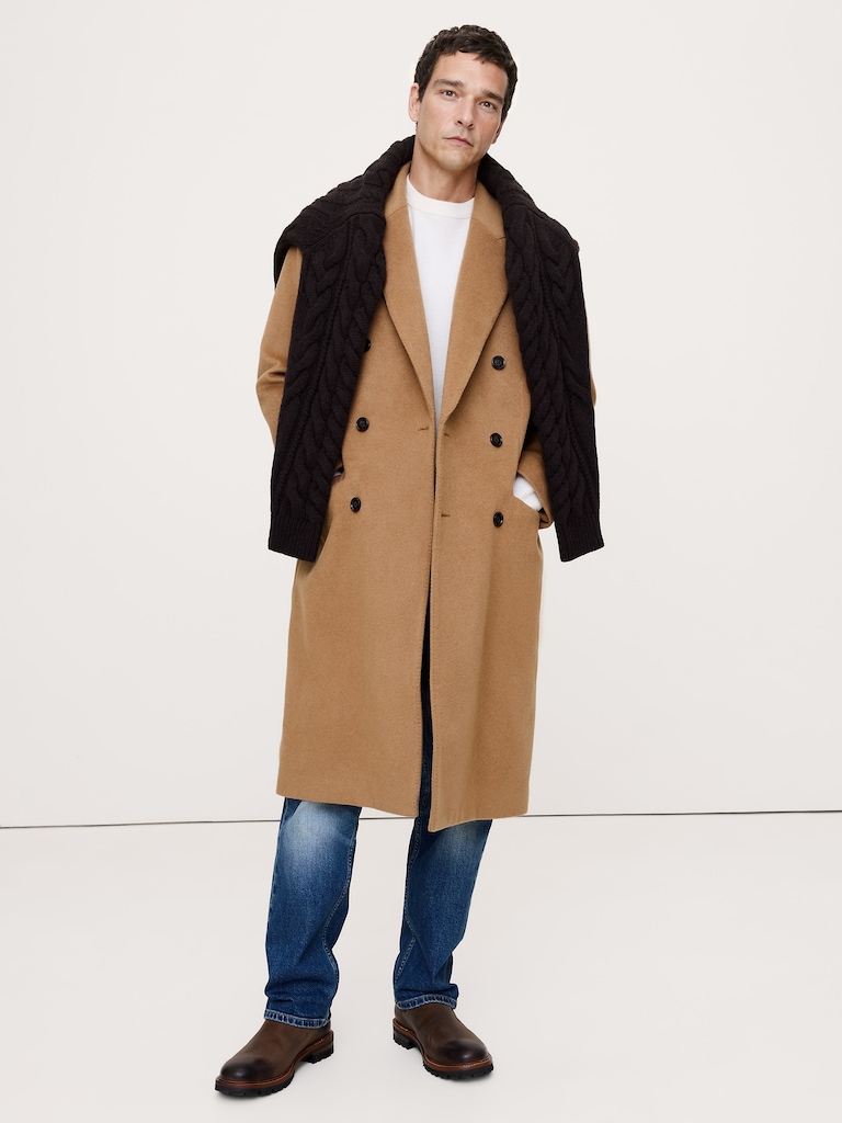 Double-Breasted Top Coat