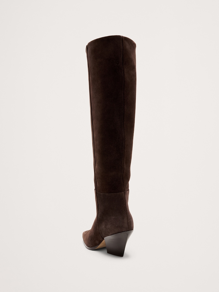 Italian Leather Knee-High Boot