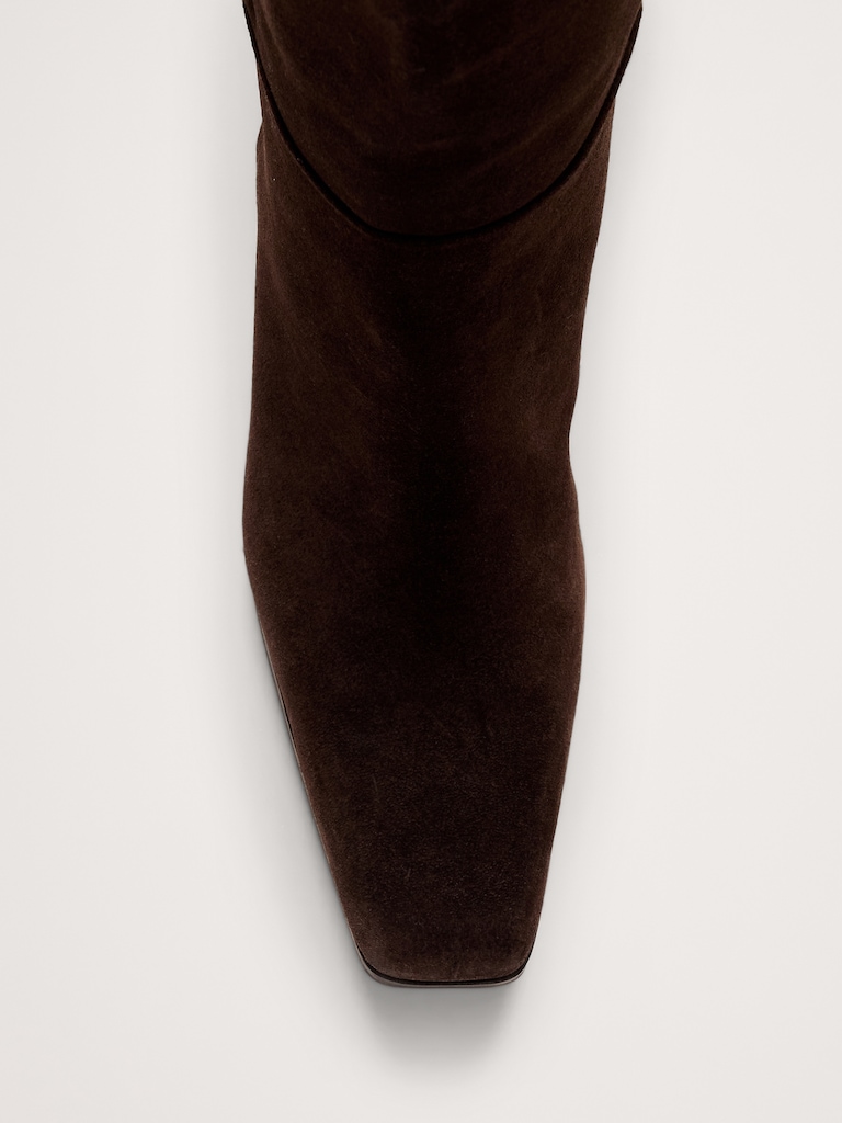 Italian Leather Knee-High Boot