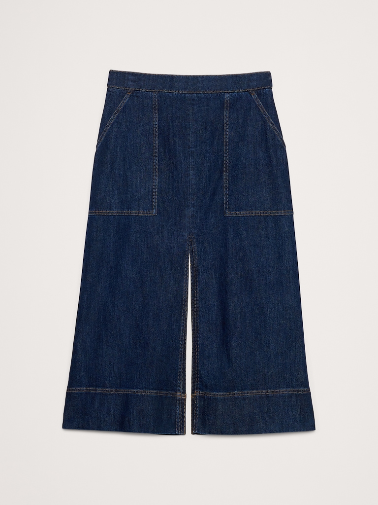 Denim Midi Skirt