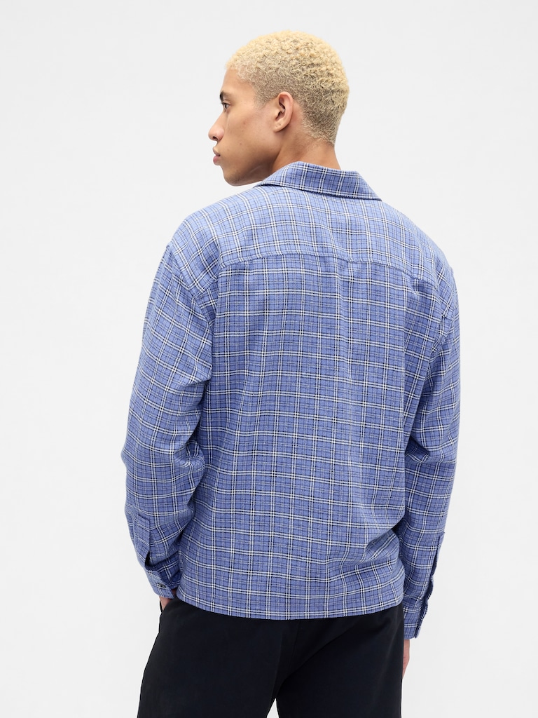 Flannel Shirt in Boxy Fit