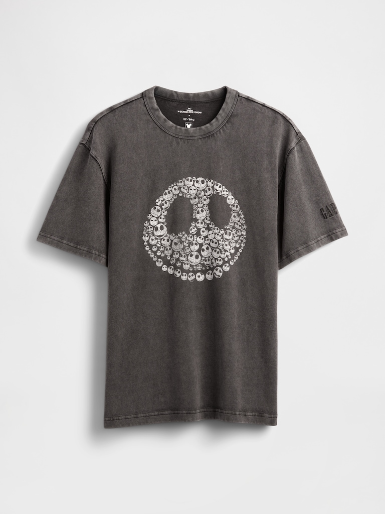 Gap × Disney Tim Burton’s The Nightmare Before Christmas Skull T-Shirt
