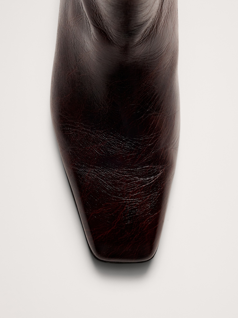 Italian Leather Ankle Boot