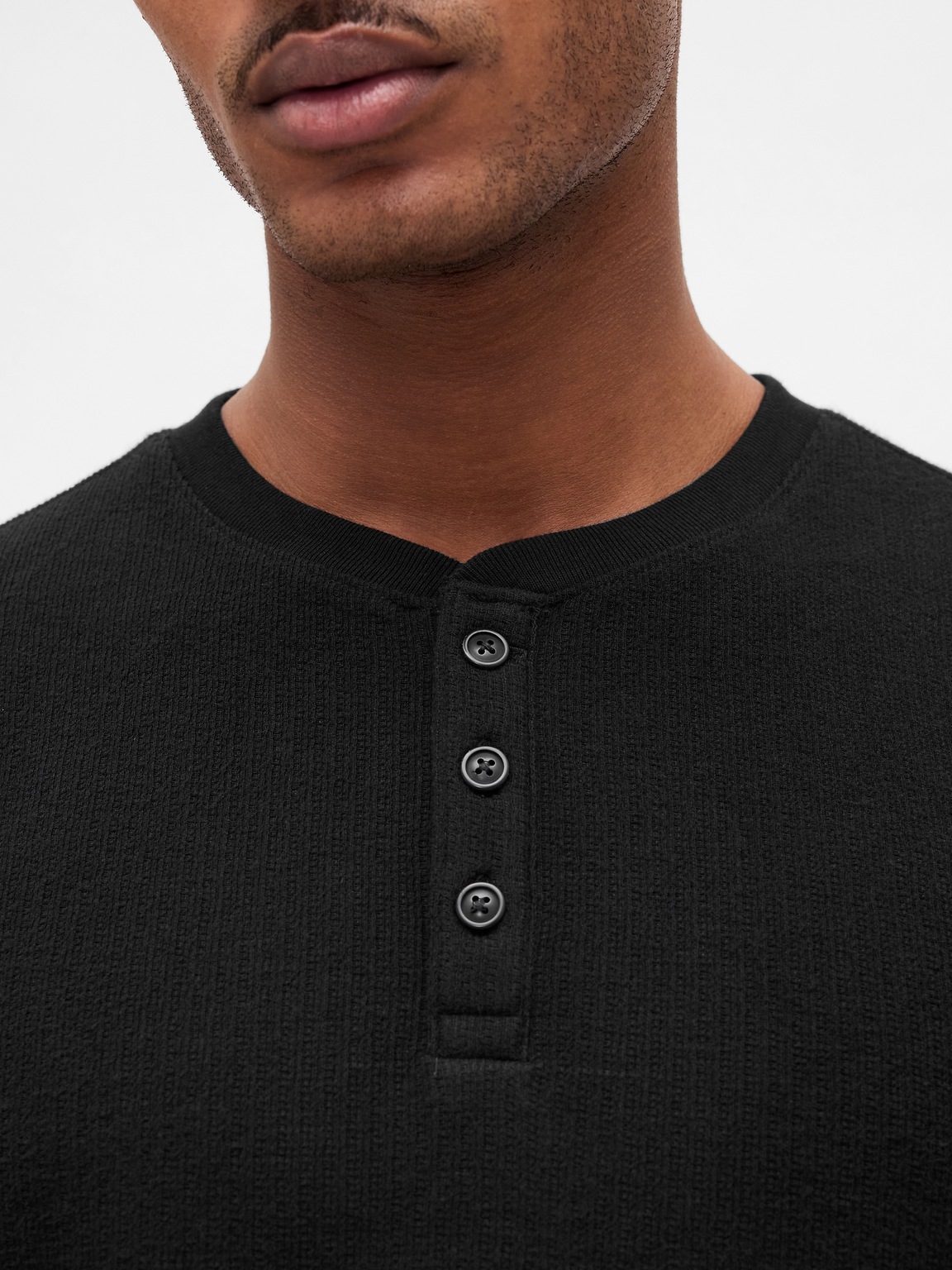 Rib Henley PJ Shirt