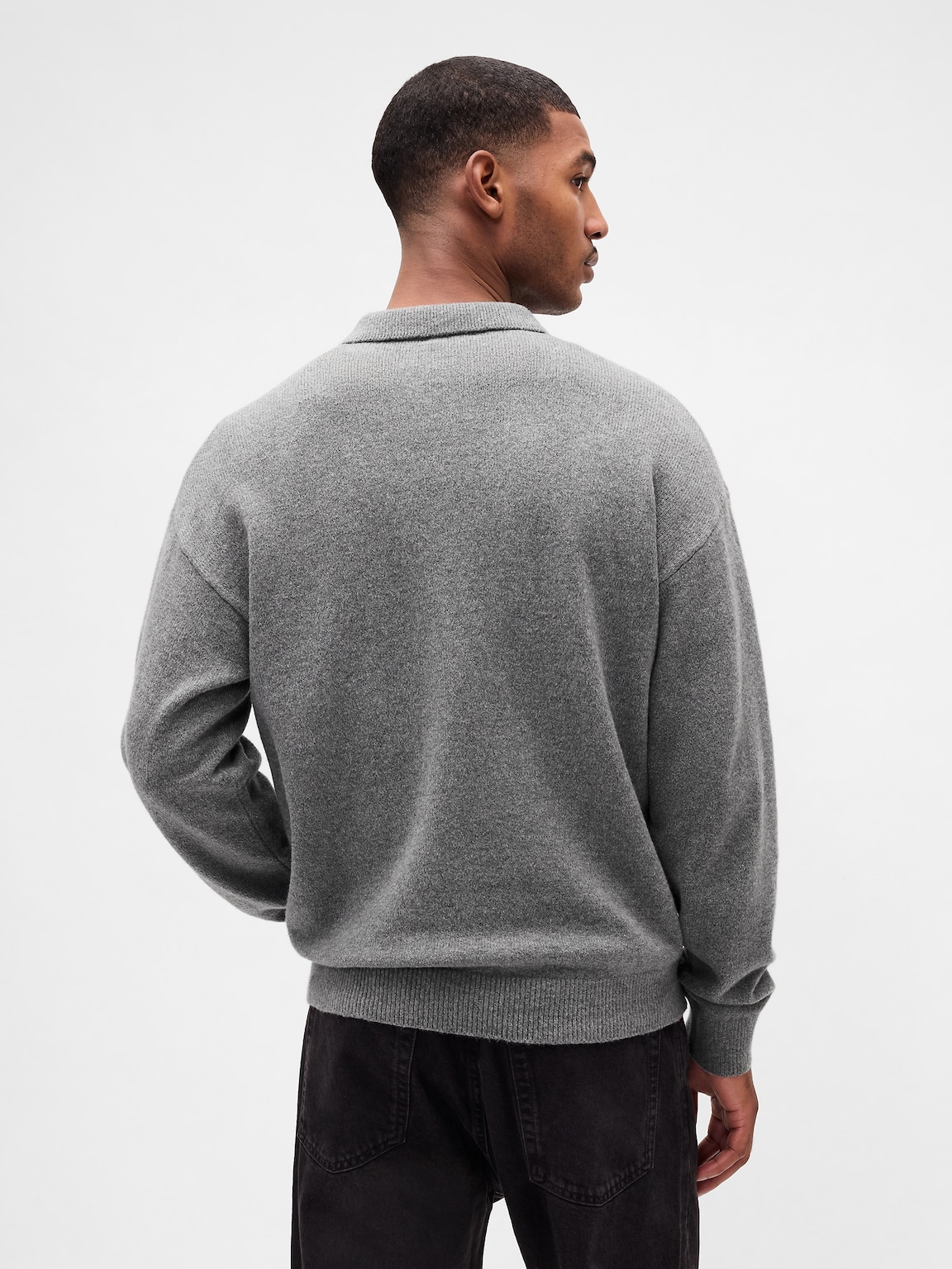 CashSoft Relaxed Polo Sweater