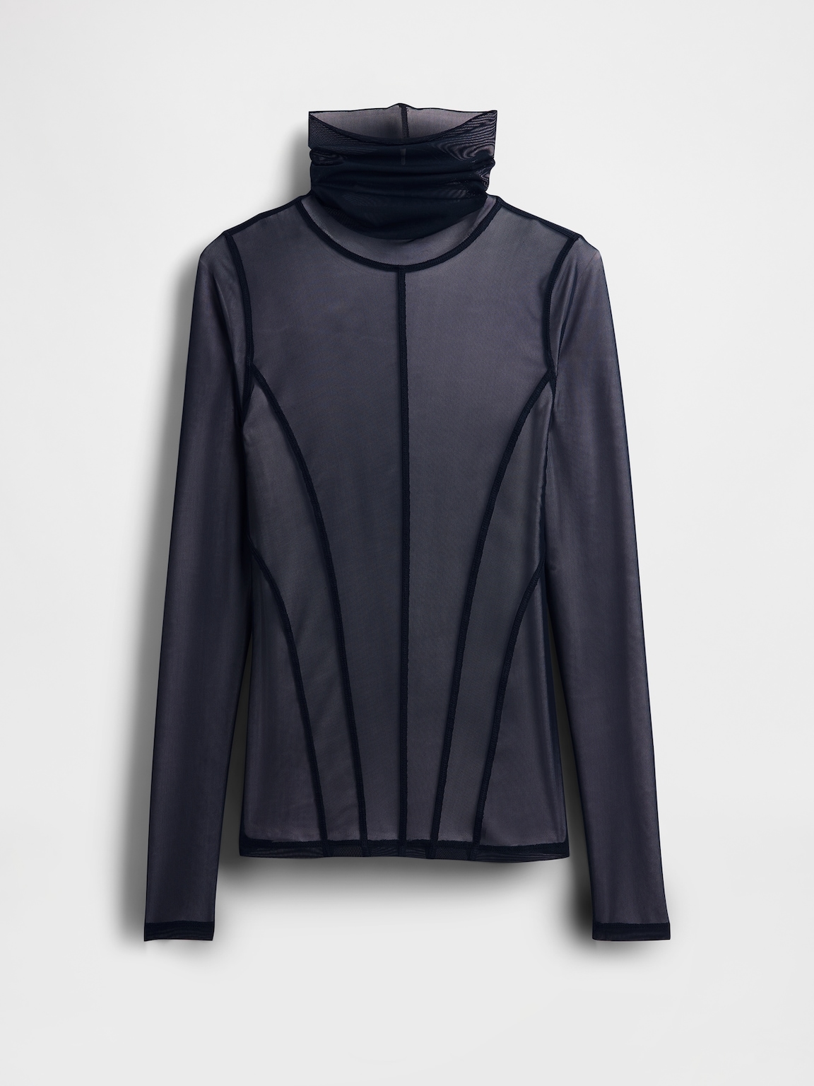 GapStudio Sheer Mesh Turtleneck