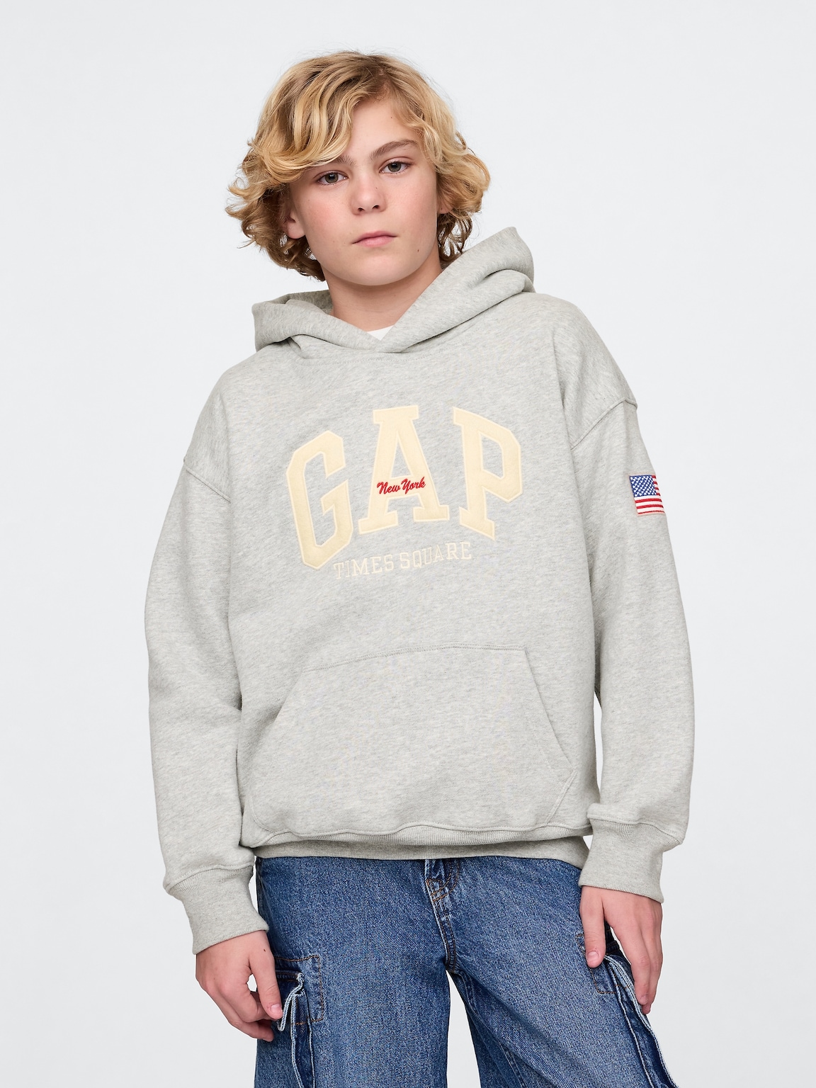 Kids VintageSoft NYC Times Square Hoodie