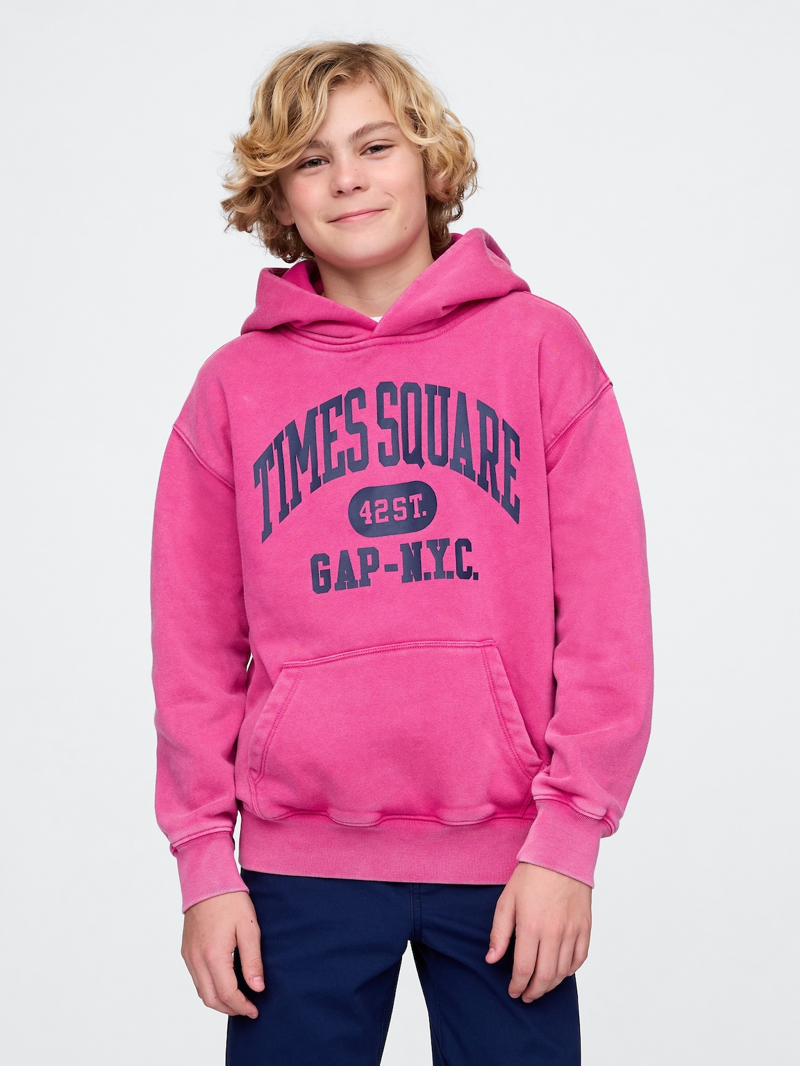 Kids VintageSoft NYC Times Square Hoodie