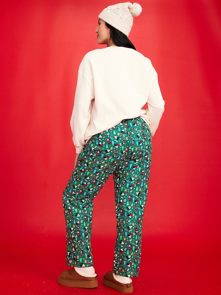 Old Navy x Disney Mid-Rise Printed Flannel Pajama Pants for Women