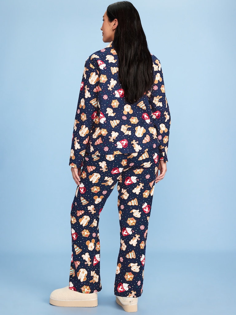 Old Navy x Disney Mickey Mouse & Friends Printed Flannel Pajama Set for Women