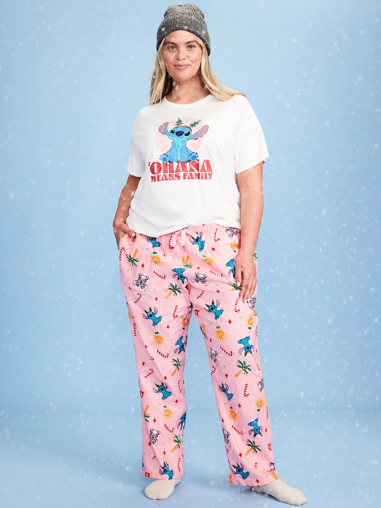 Old Navy x Disney Mid-Rise Printed Flannel Pajama Pants for Women