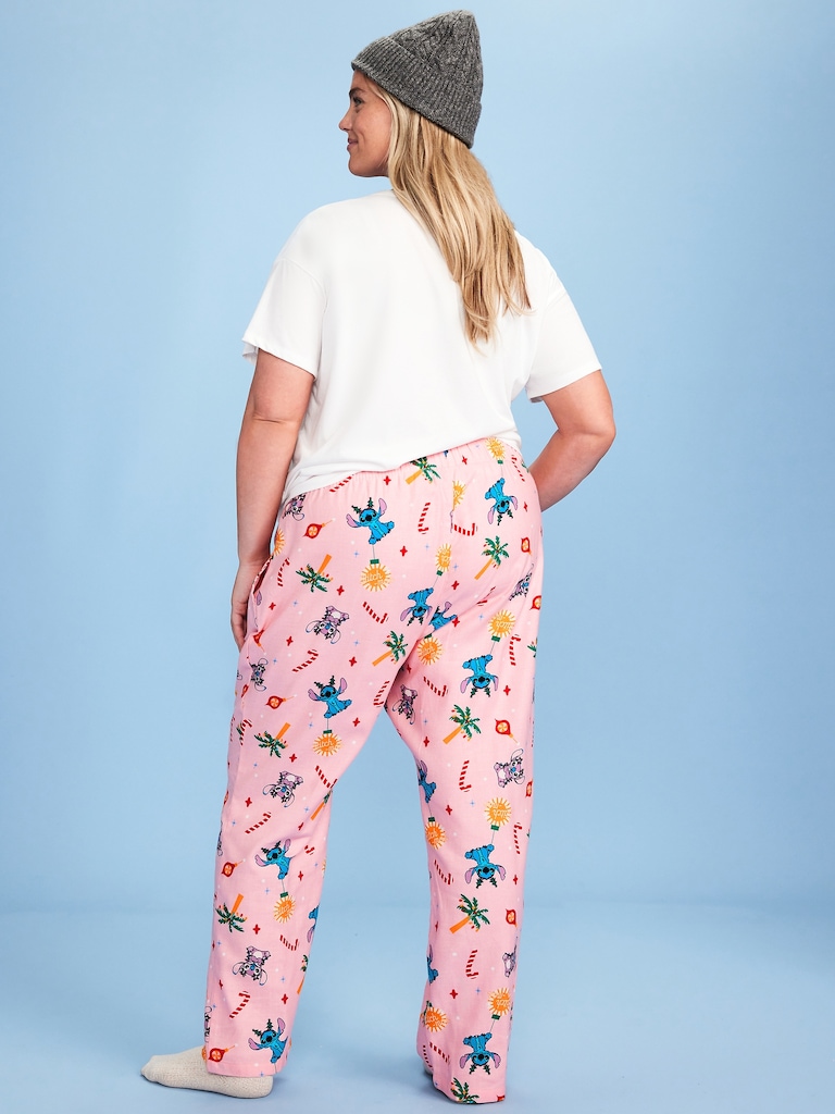 Old Navy x Disney Mid-Rise Printed Flannel Pajama Pants for Women