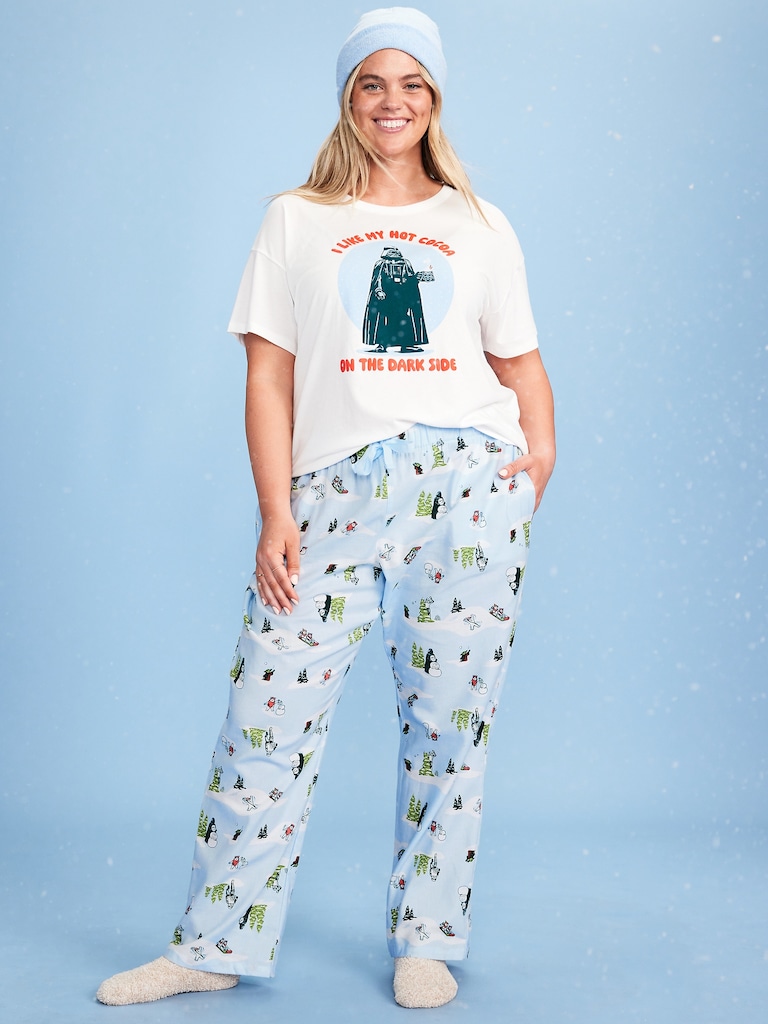 Old Navy x Star Wars Mid-Rise Printed Flannel Pajama Pants for Women