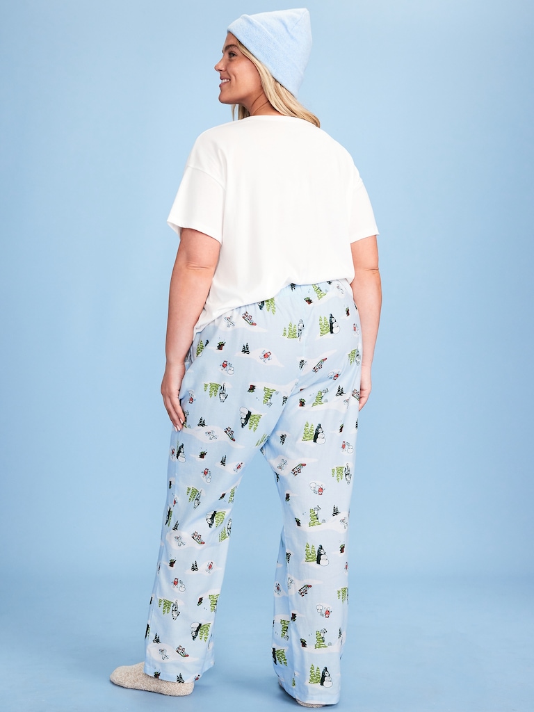 Old Navy x Star Wars Mid-Rise Printed Flannel Pajama Pants for Women