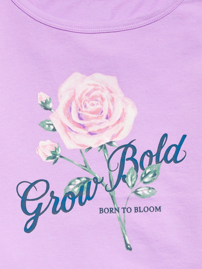 Long-Sleeve Cropped Top for Girls