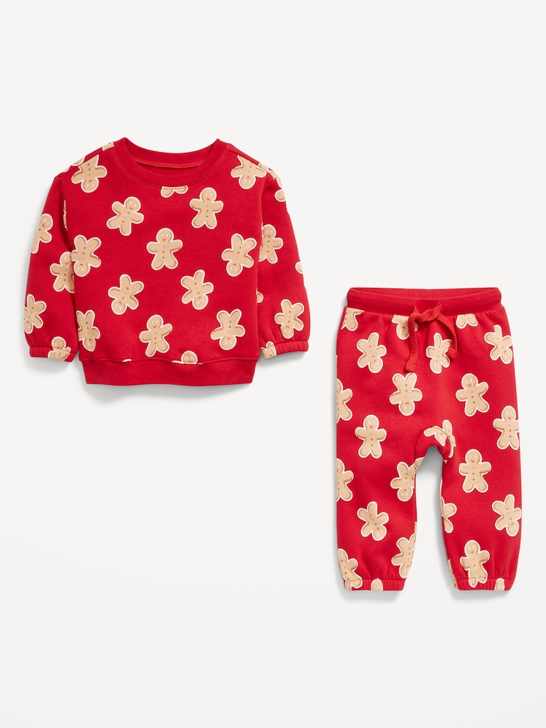 Graphic Sweatshirt and Sweatpants Set for Baby
