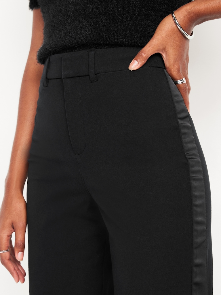 High-Waisted Pixie Loose Straight Pants