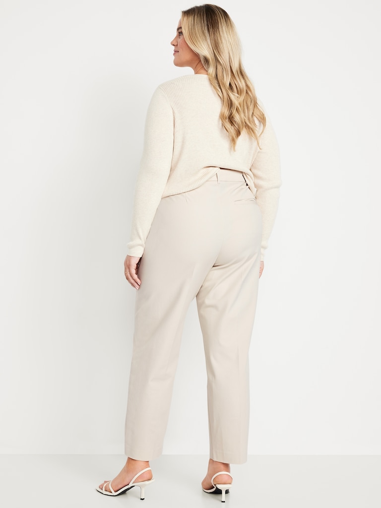 High-Waisted Pixie Loose Straight Pants