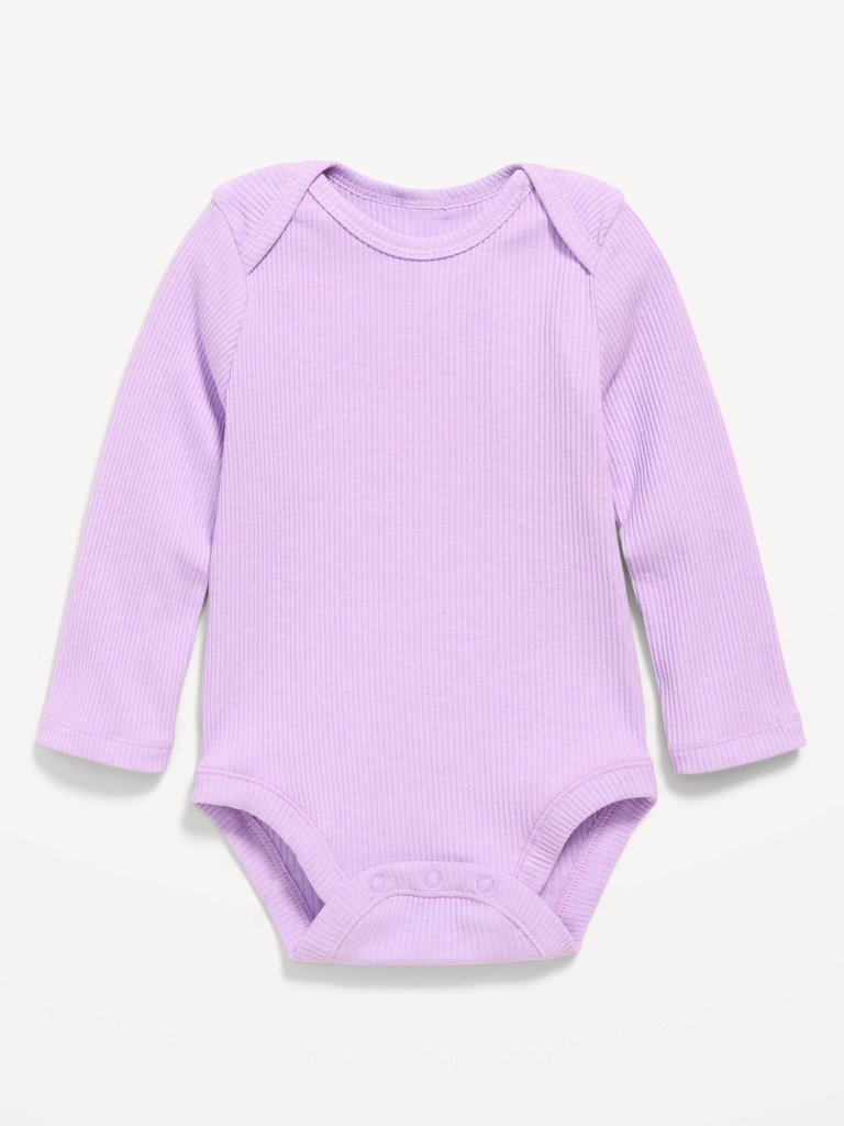 Long-Sleeve Ribbed Bodysuit for Baby