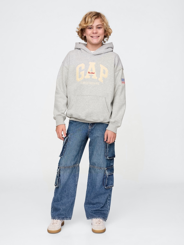 Kids VintageSoft NYC Times Square Hoodie
