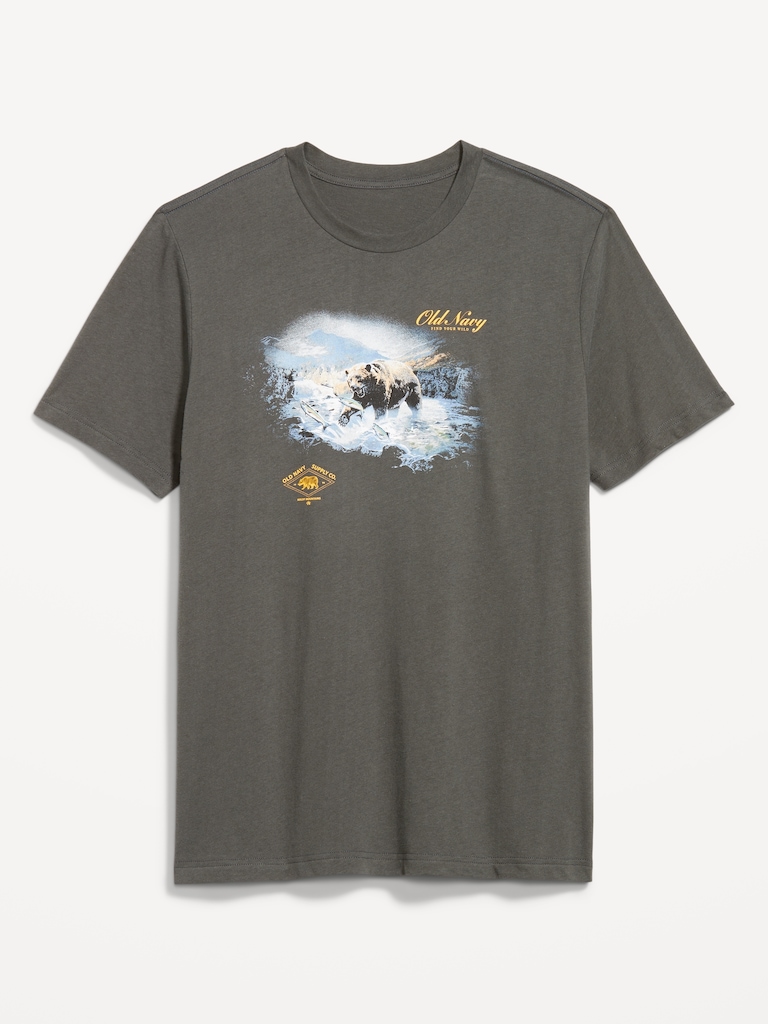 Crew-Neck Logo-Graphic T-Shirt