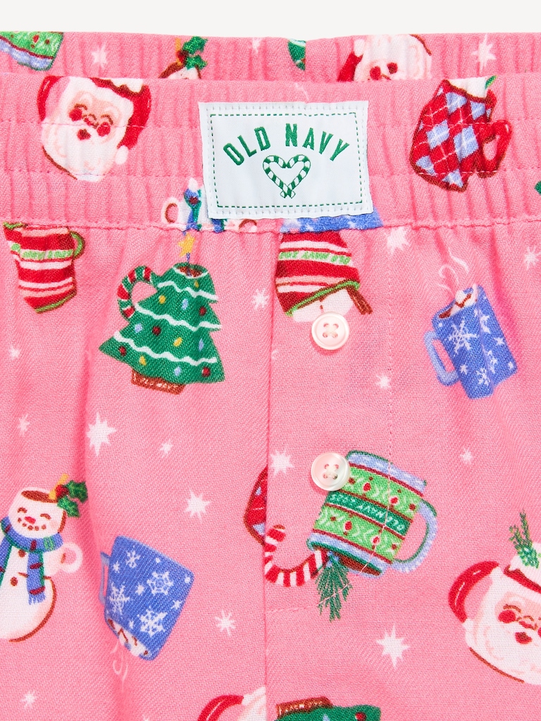 Flannel Plaid Boxer Pajama Shorts for Girls
