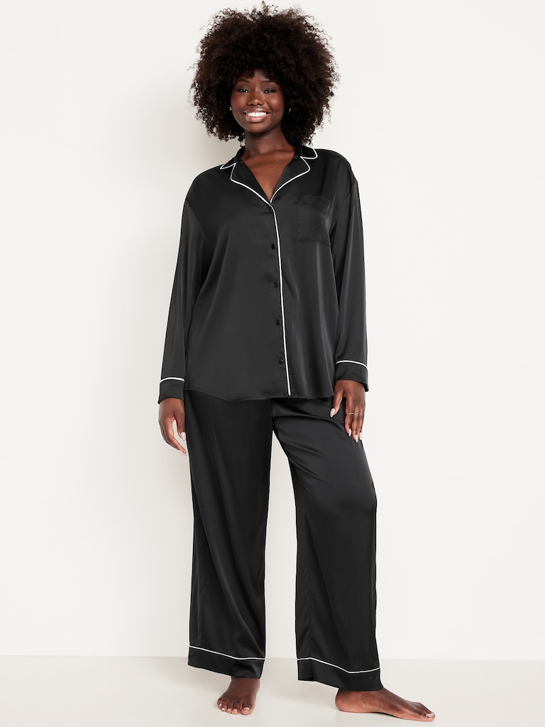 Satin Pajama Pant Set for Women