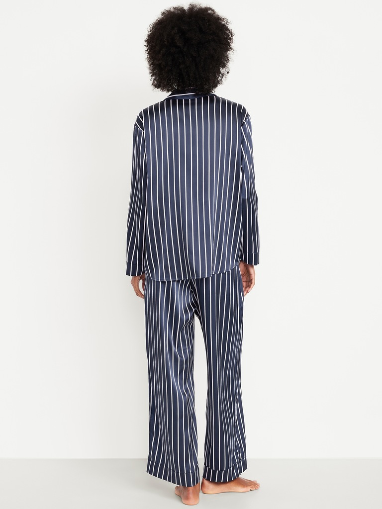 Printed Satin Pajama Pant Set for Women