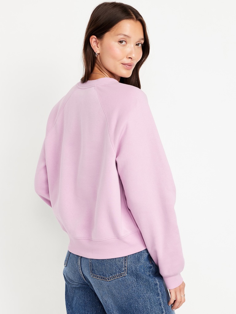 Vintage Crew-Neck Logo-Graphic Sweatshirt