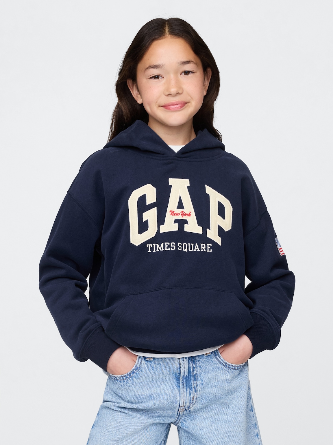Kids VintageSoft NYC Times Square Hoodie